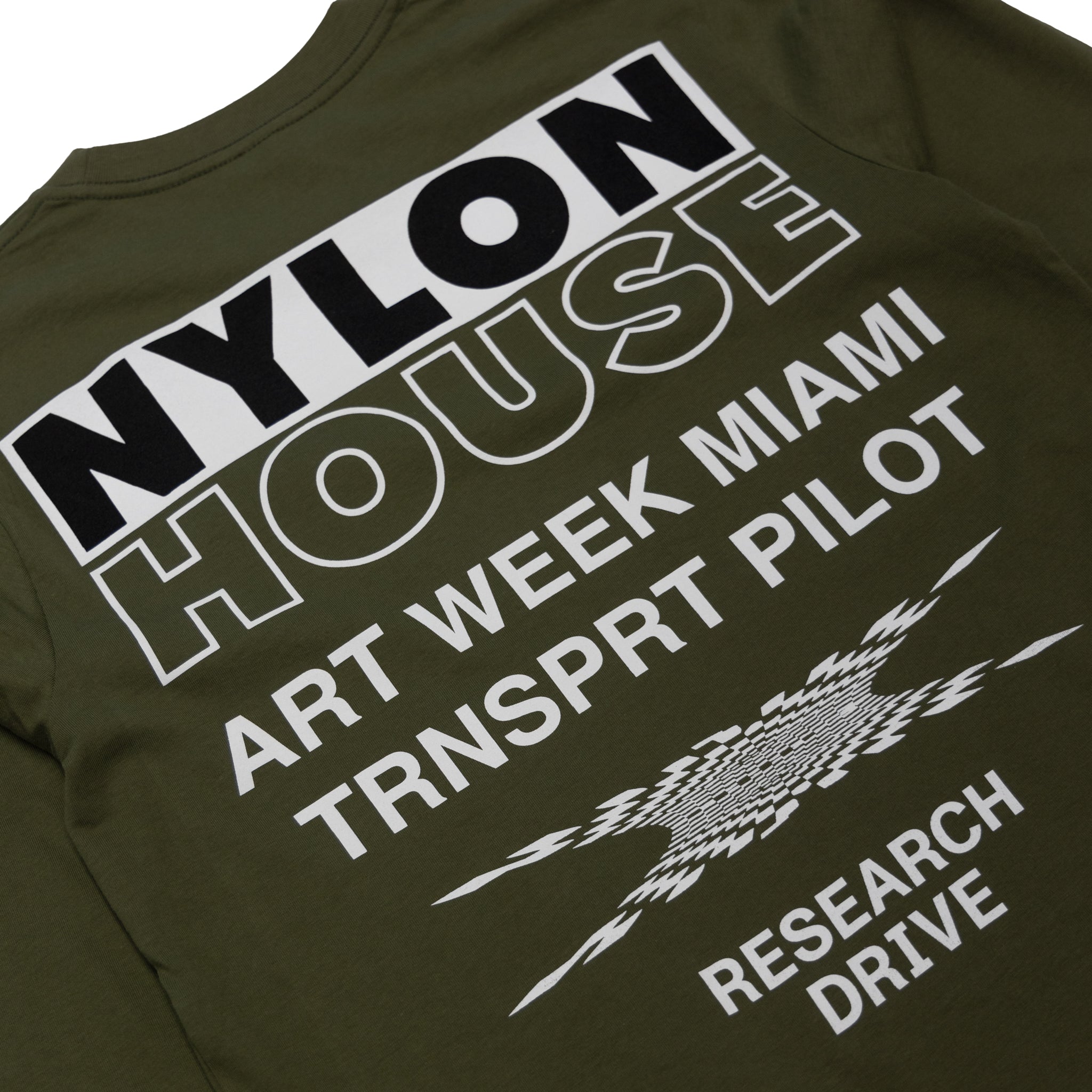 NYLON HOUSE Long Sleeve Tee, Olive