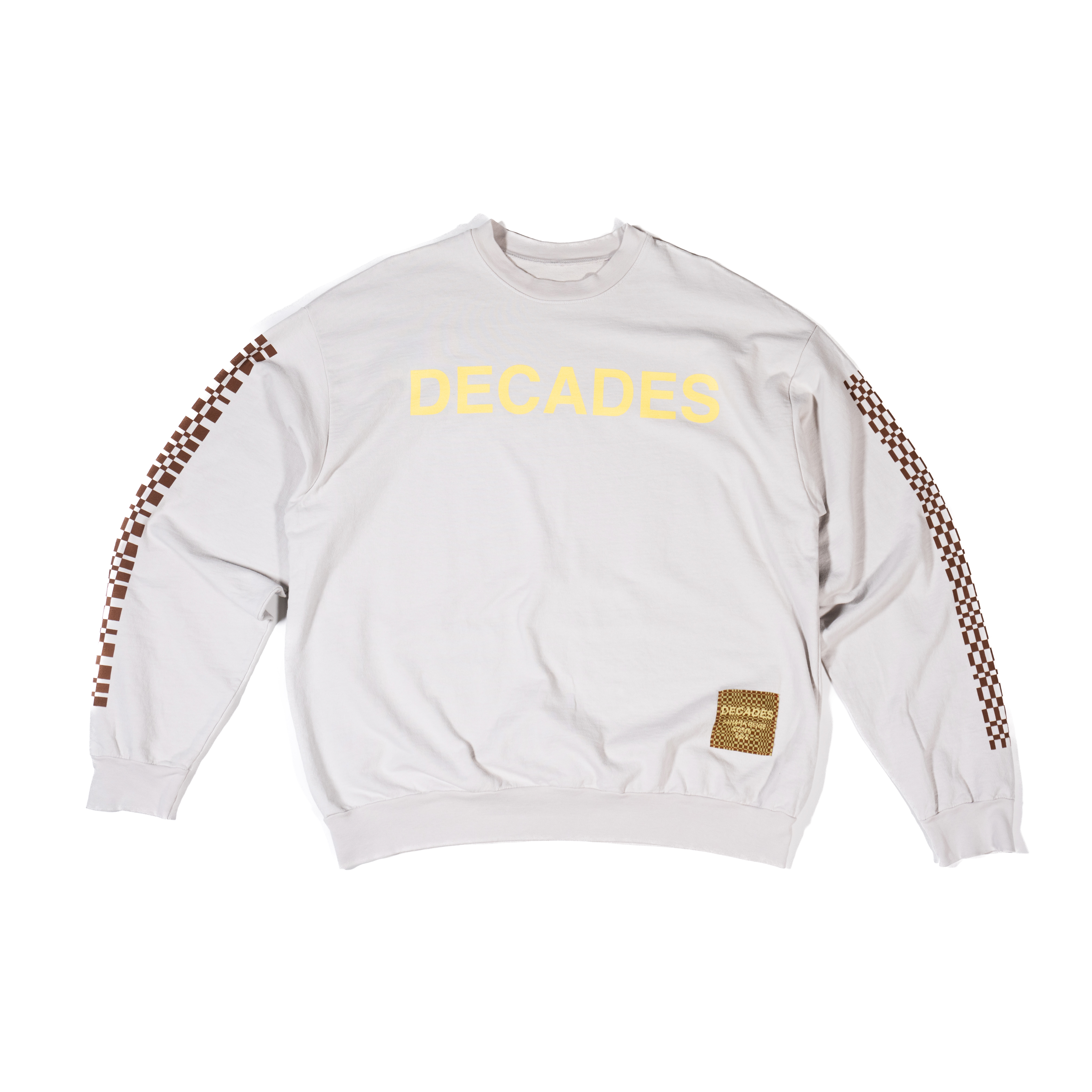 DECADES by Research Drive Long Sleeve Garment Dye French Terry Pullover