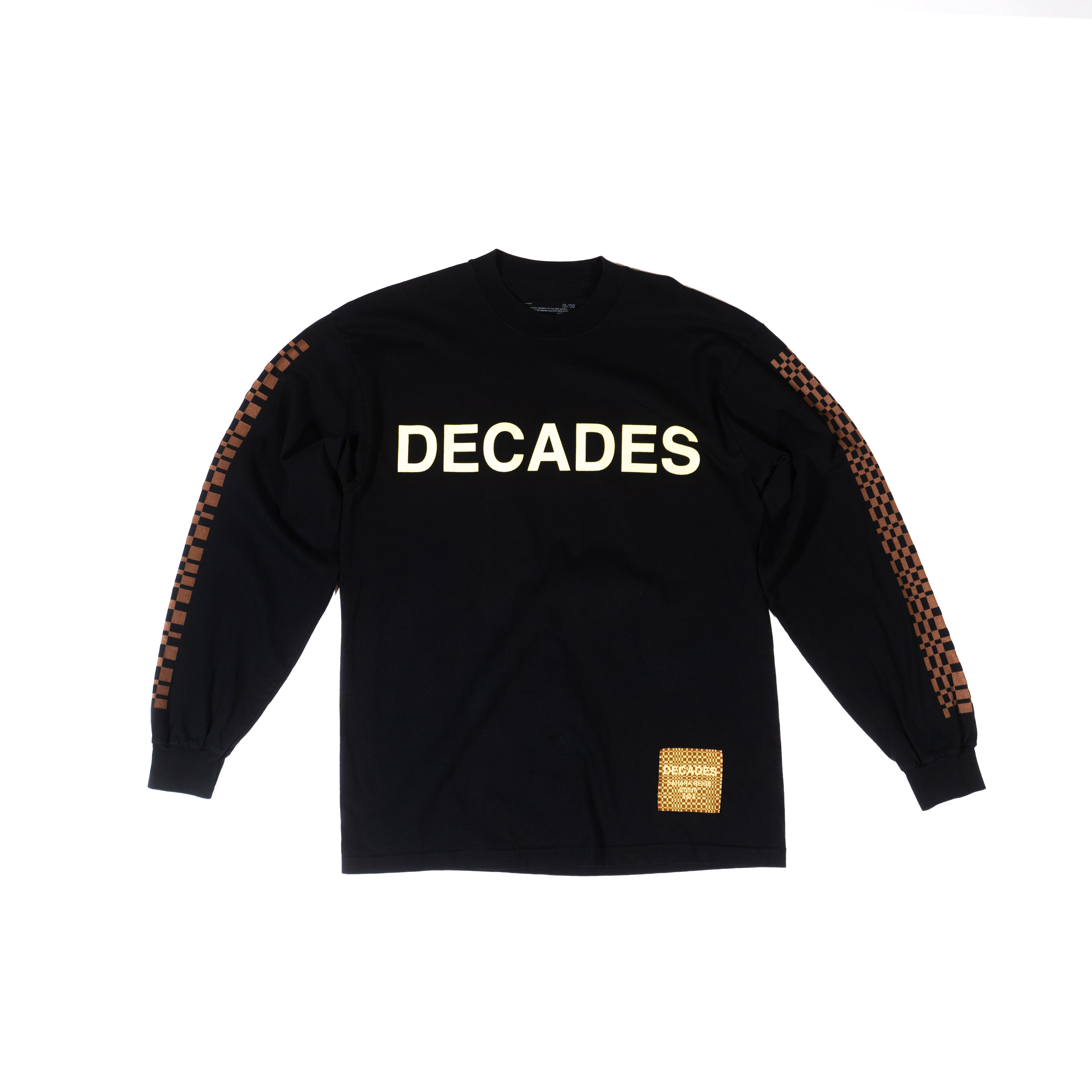 DECADES by Research Drive Long Sleeve Garment Dye Mockneck T-Shirt