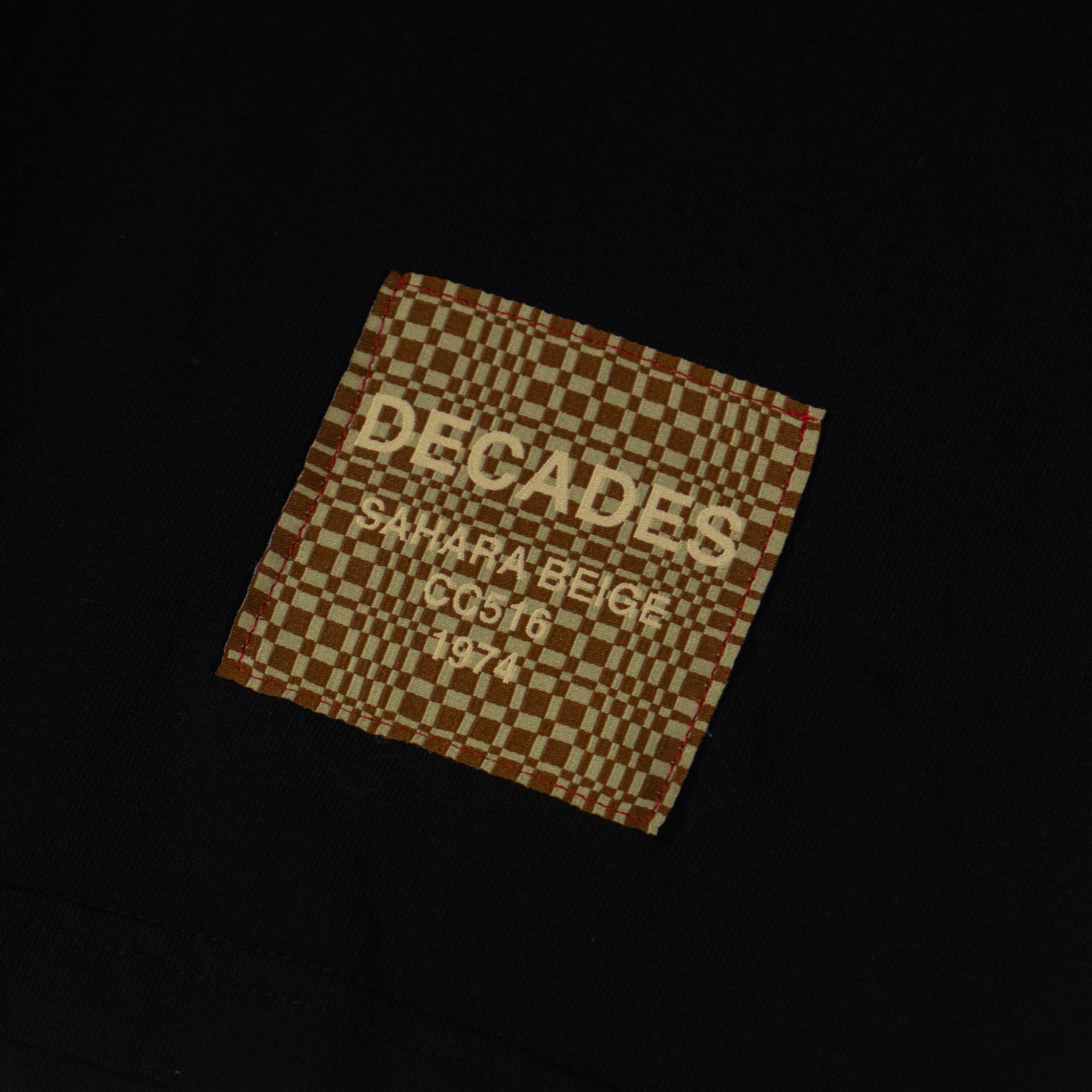 DECADES by Research Drive Long Sleeve Garment Dye Mockneck T-Shirt
