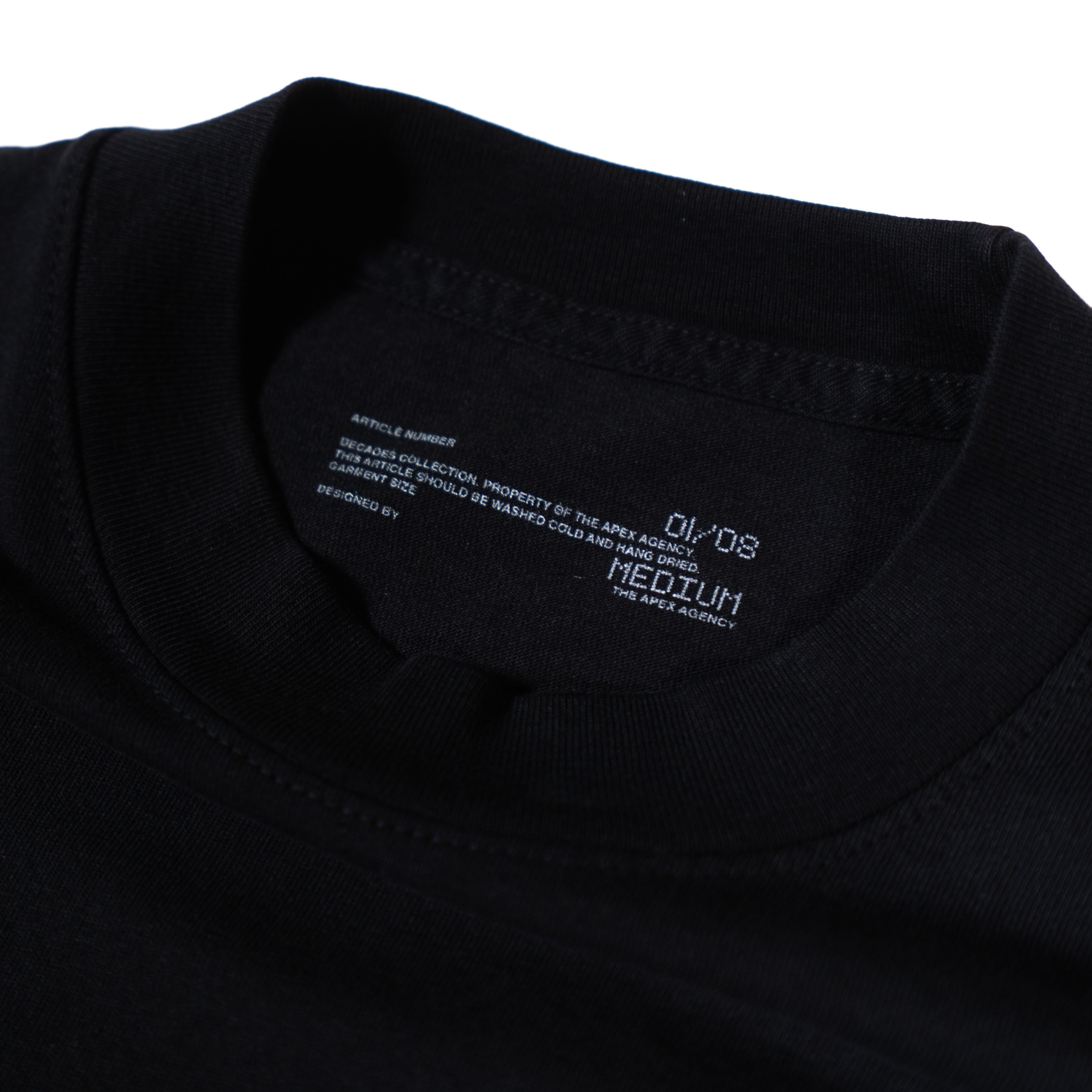 DECADES by Research Drive Long Sleeve Garment Dye Mockneck T-Shirt