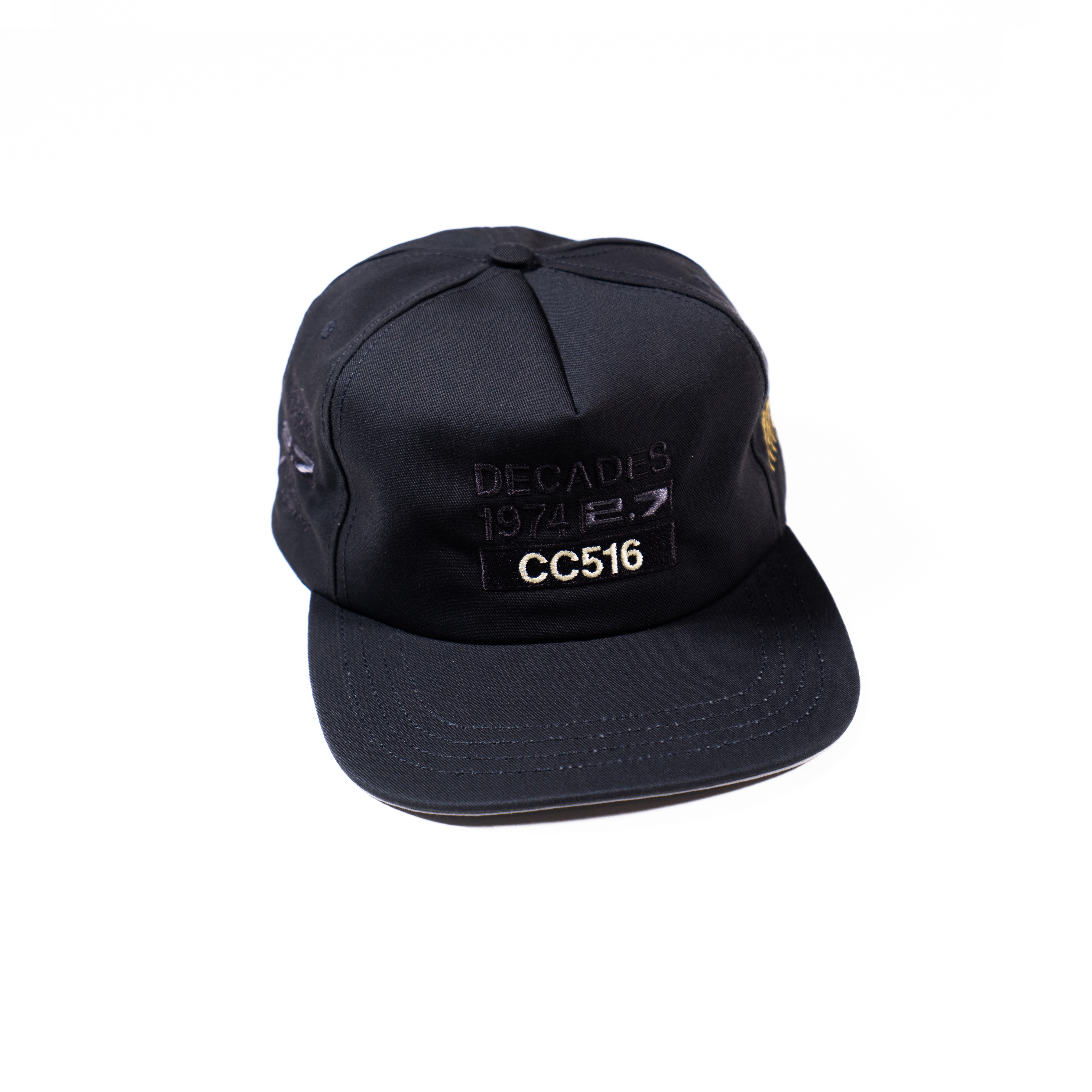 DECADES by Research Drive Poly Cotton Twill 5-Panel Hat - Charcoal