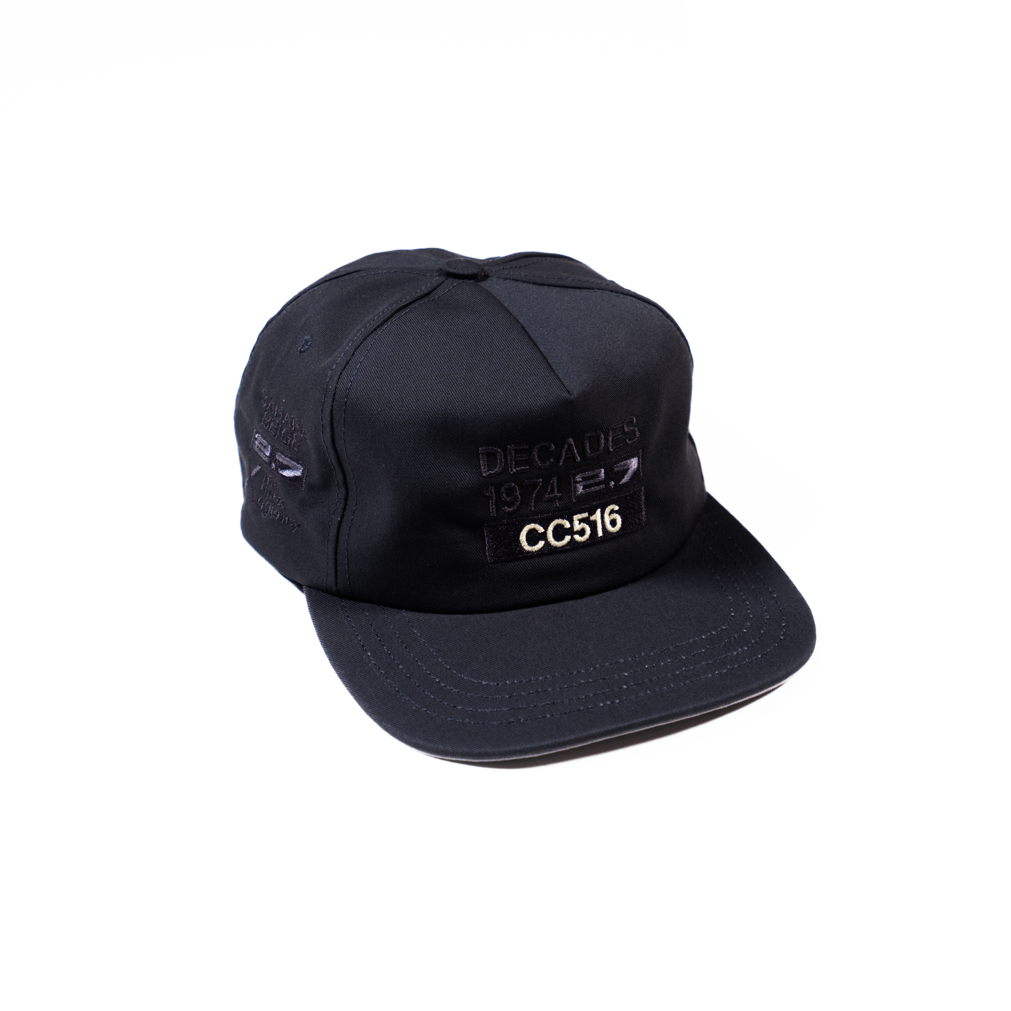 DECADES by Research Drive Poly Cotton Twill 5-Panel Hat - Charcoal