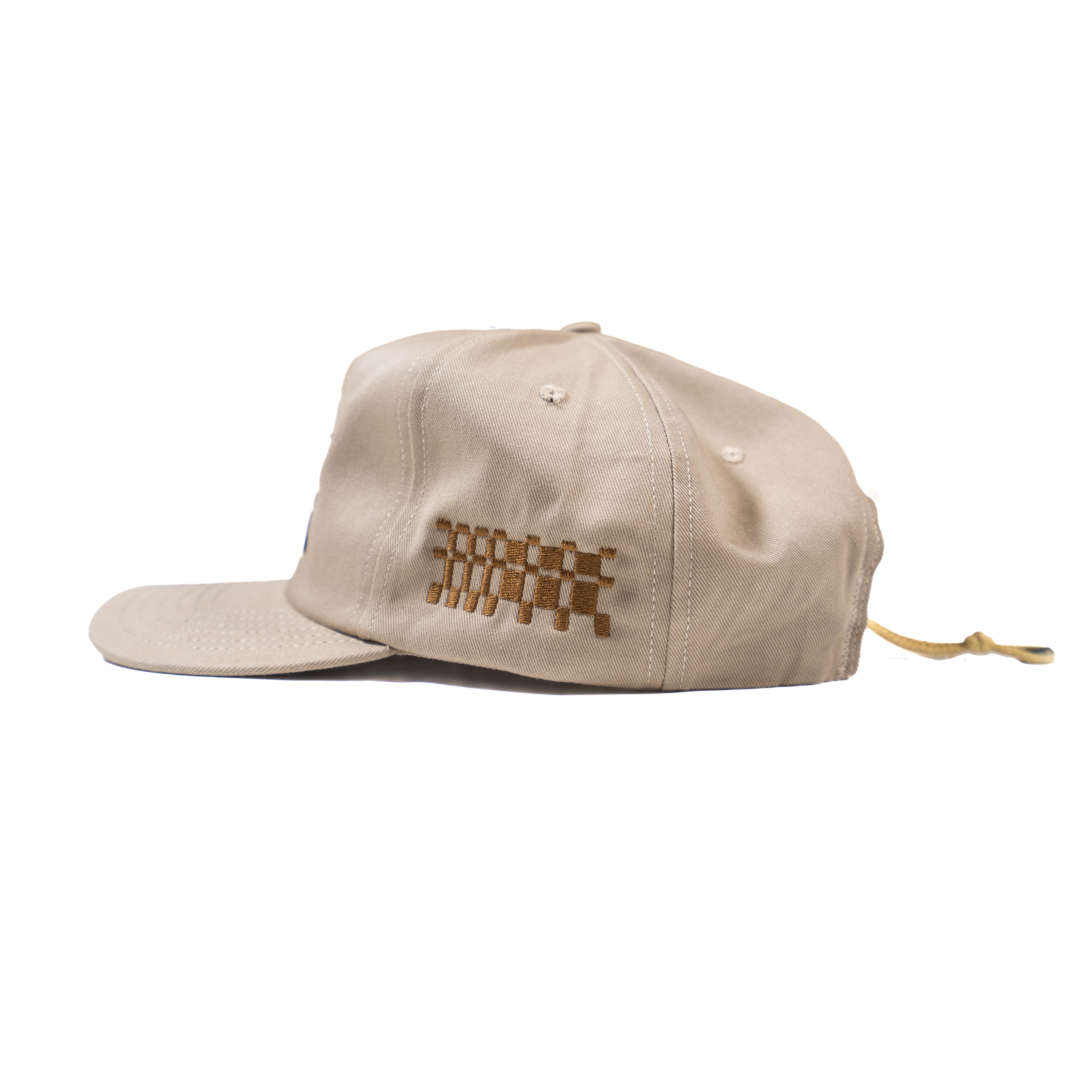 DECADES by Research Drive Poly Cotton Twill 5-Panel Hat - Beige